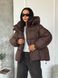 Куртка зимняя Lucy коричневая S JKT-2534 фото